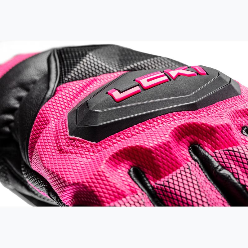 Skihandschuhe Damen LEKI WCR Venom SL 3D black/ pink 12