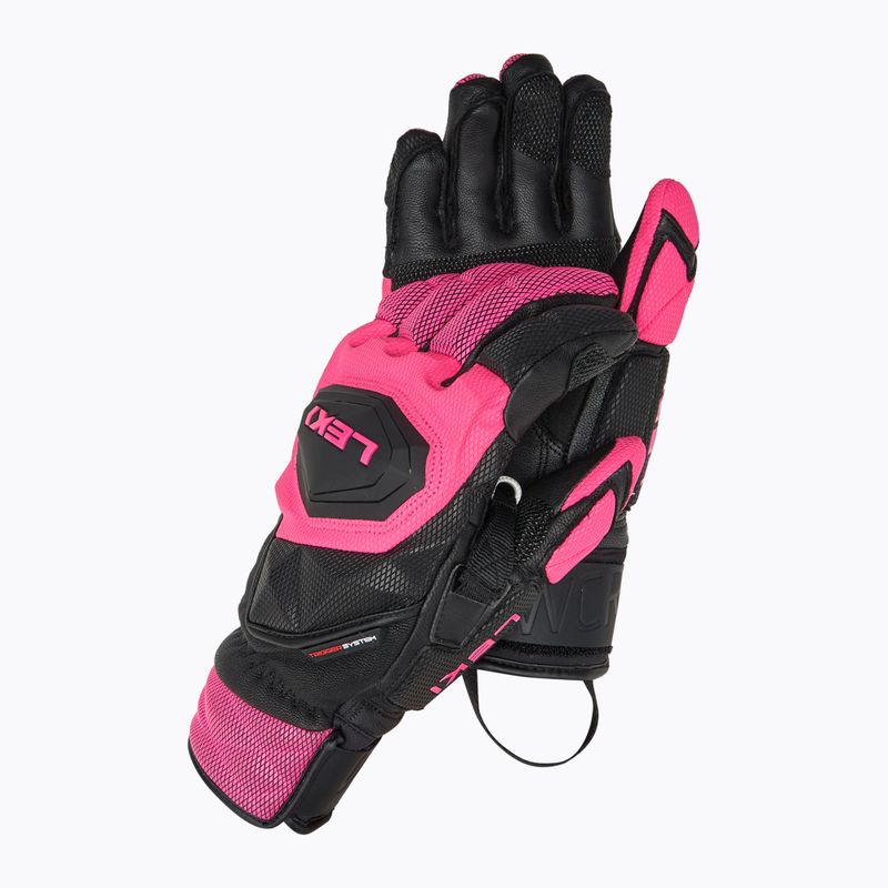 Skihandschuhe Damen LEKI WCR Venom SL 3D black/ pink