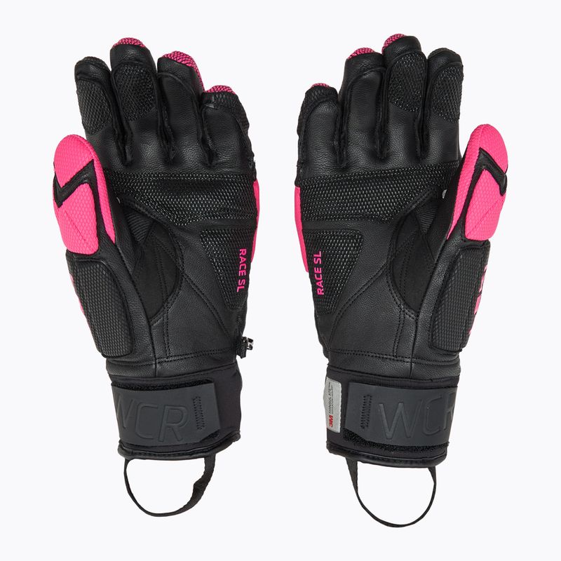 Skihandschuhe Damen LEKI WCR Venom SL 3D black/ pink 2