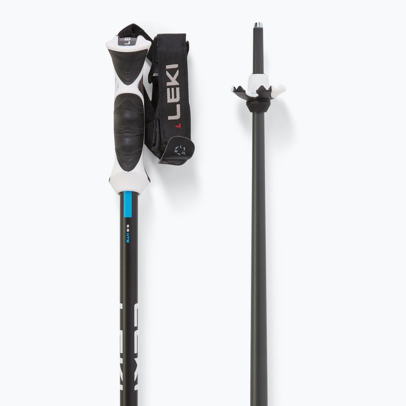 Skistöcke LEKI Bold Lite S dark anthracite/black/bright blue 3