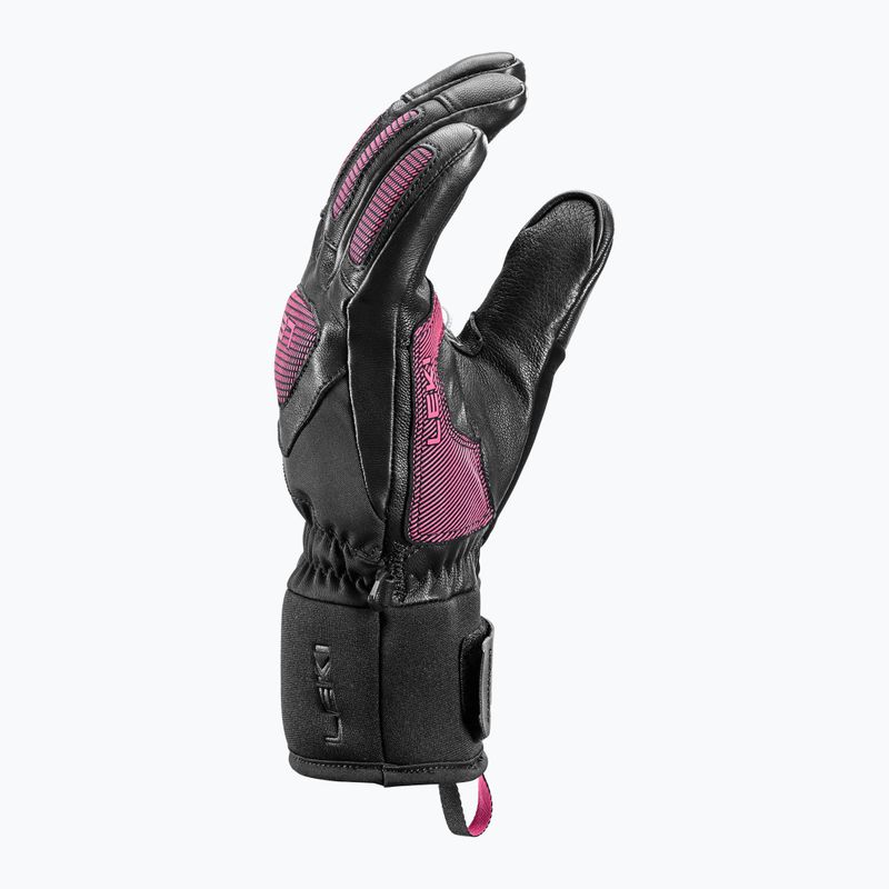 Skihandschuhe Damen LEKI Griffin Pro 3D black/ rose 9