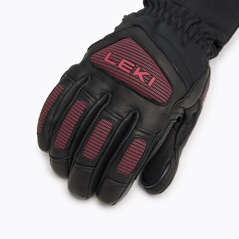 Skihandschuhe Damen LEKI Griffin Pro 3D black/ rose 5