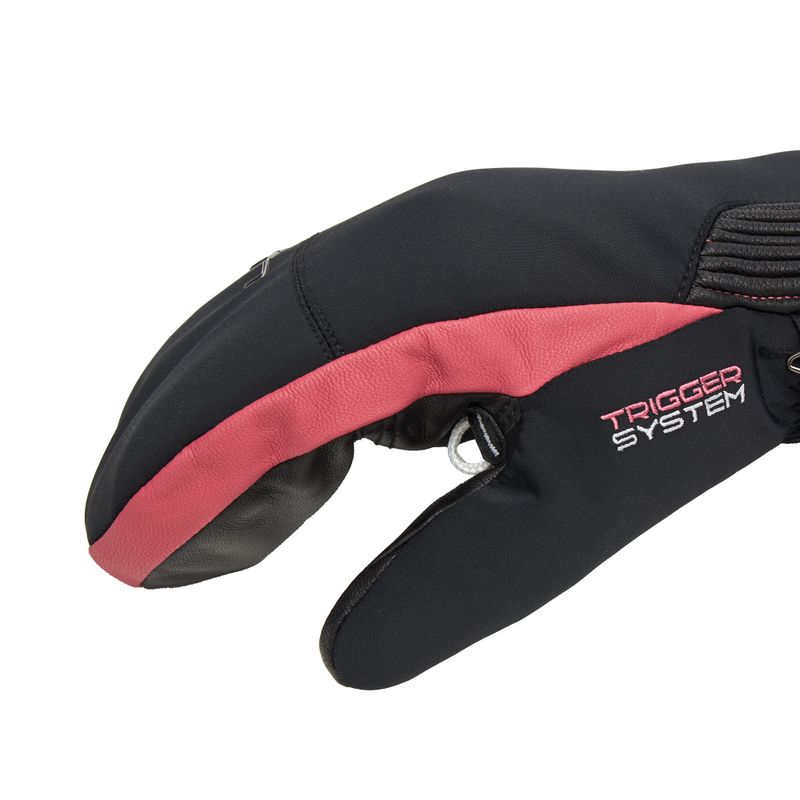 Skihandschuhe Damen LEKI Vallarta 3D Mitt black/ rose 5