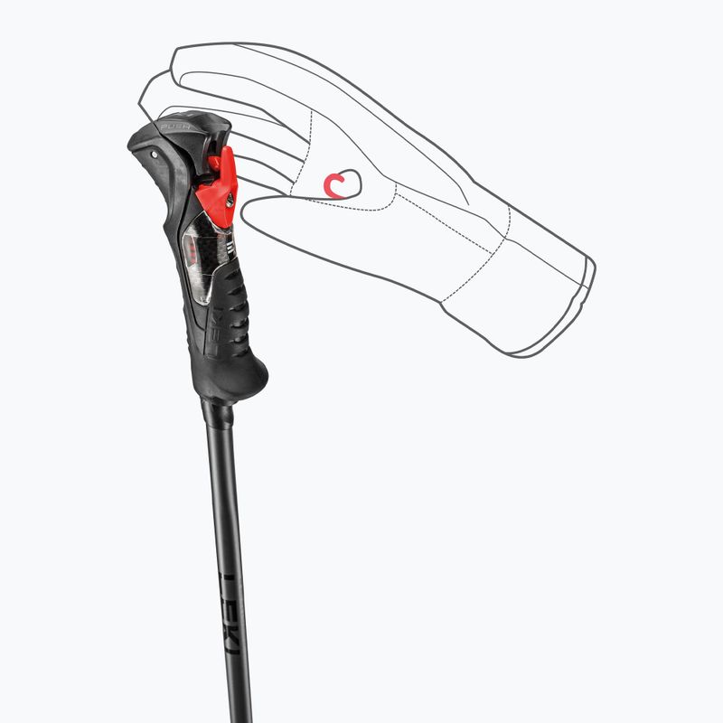 Skistöcke LEKI Airfoil 3D black/dark anthracite 7