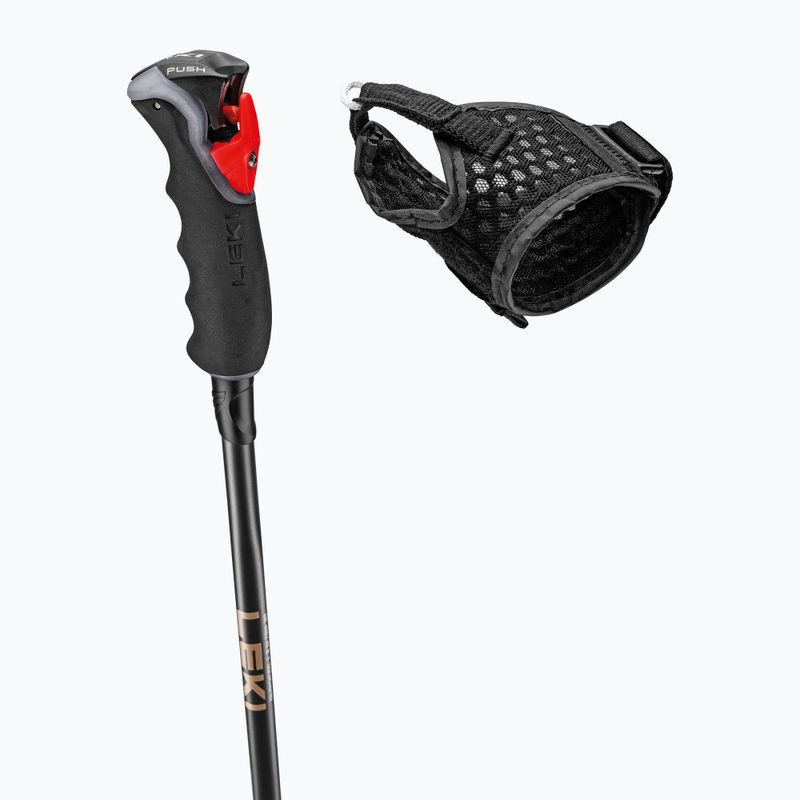 Skistöcke LEKI Artena Airfoil 3D black/dark anthracite/rose gold 4