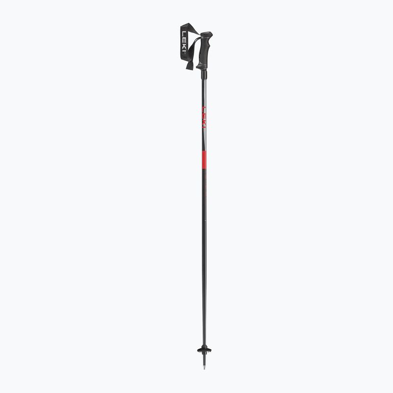 Skistöcke LEKI Hot Shot anodized black/eloxal gray/eloxal red 8