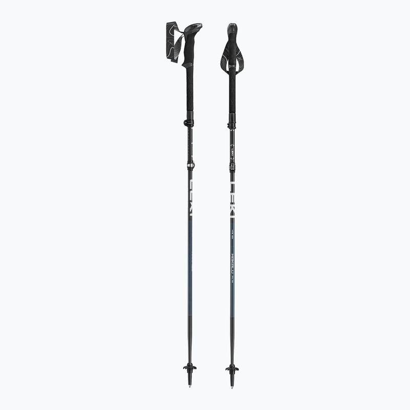 Trekkingstöcke LEKI Makalu FX TA black stone blue/dark white