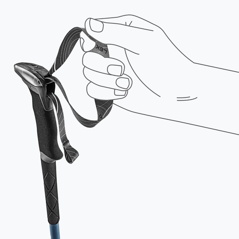 Trekkingstöcke LEKI Makalu stone blue dark/warm grey dark 6