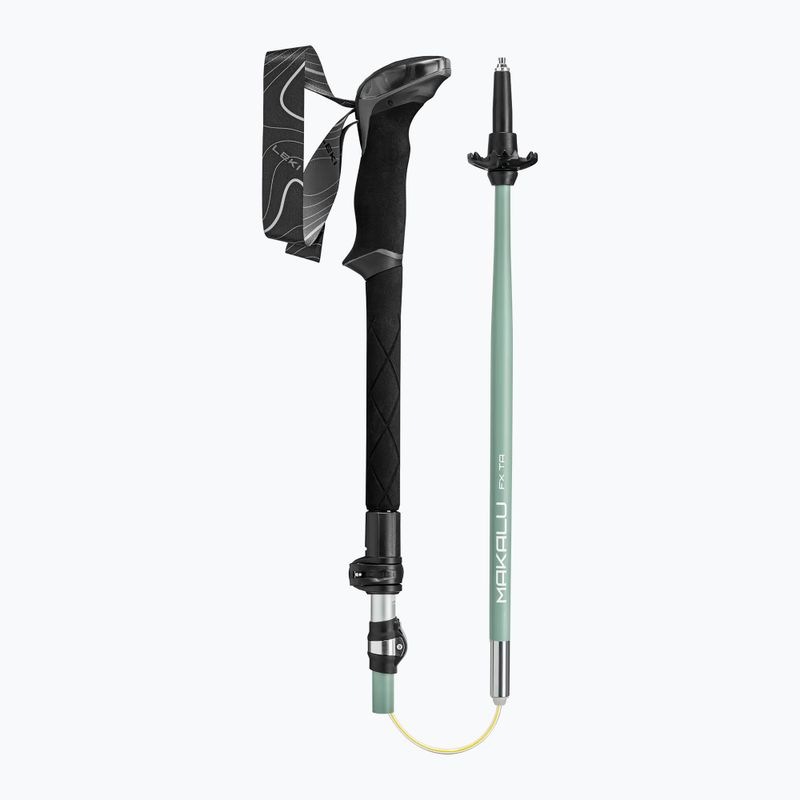 Trekkingstöcke LEKI Makalu FX TA silver/greygreen/white 3