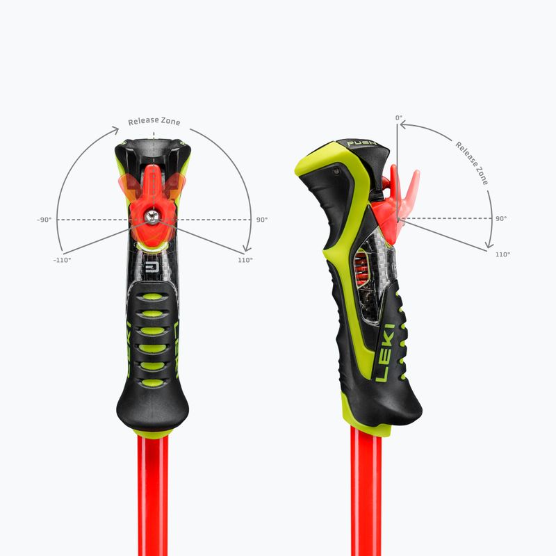 Skistöcke LEKI Venom SL TR bright red/black/neon yellow 6