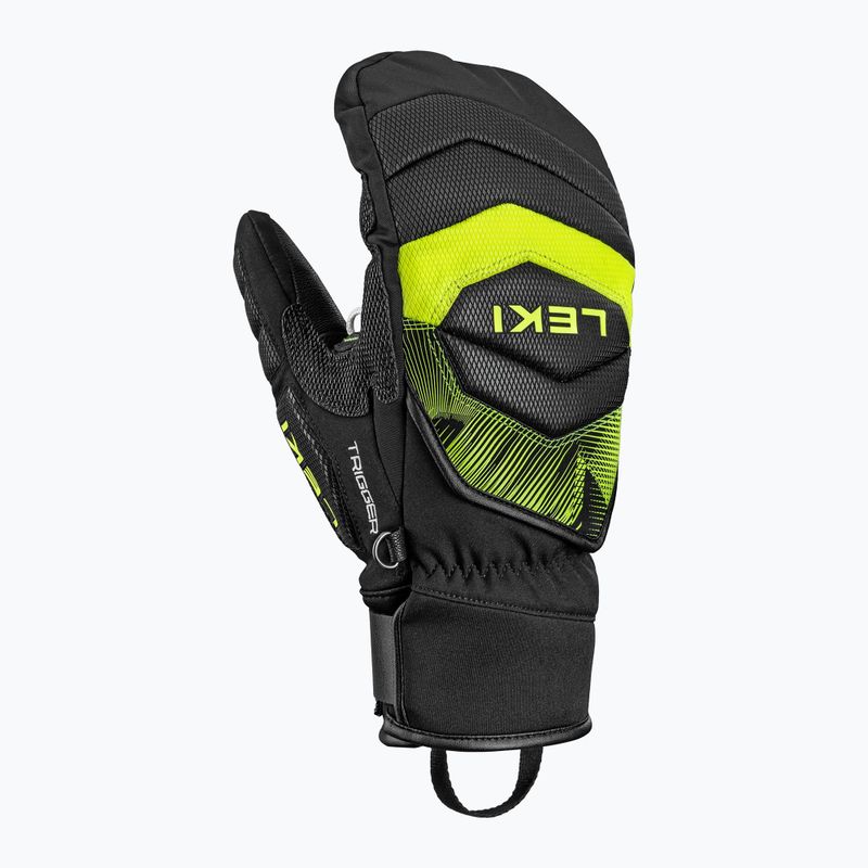 Skihandschuhe LEKI WCR Core TR Mitt black/neon yellow 2