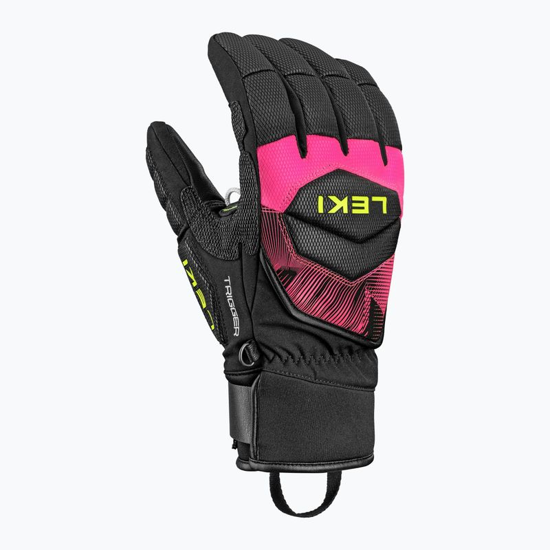 Skihandschuhe LEKI WCR Core TR black/neon pink/neon yellow 2
