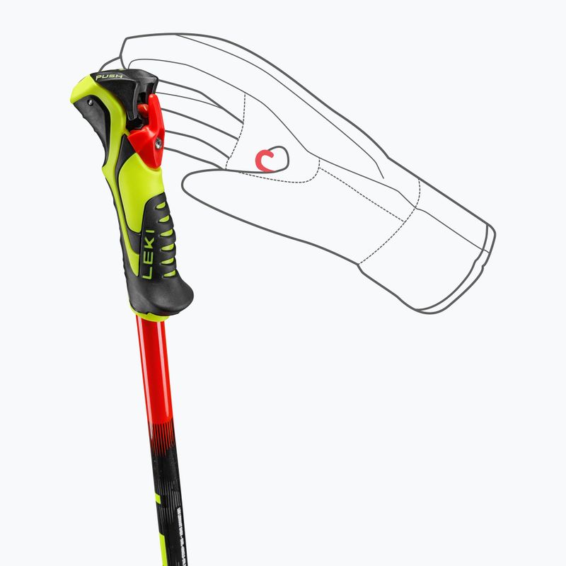 Kinder-Skistöcke LEKI WCR Evo Lite SL TR bright red/black/neon yellow 6