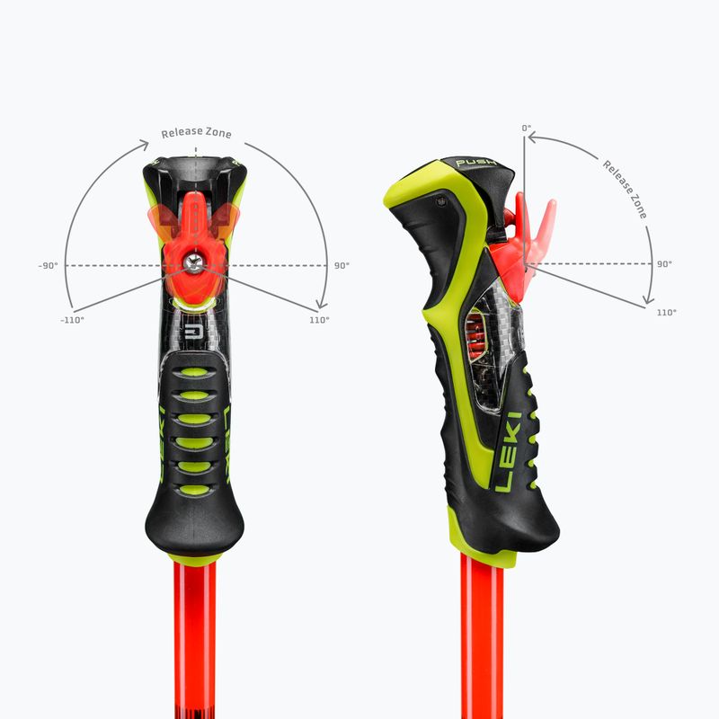 Kinder-Skistöcke LEKI WCR Pro Lite SL TR bright red/black/neon yellow 7