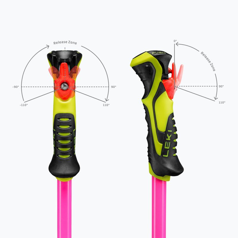 Kinder-Skistöcke LEKI WCR Evo Lite SL TR neon pink/black/neon yellow 7