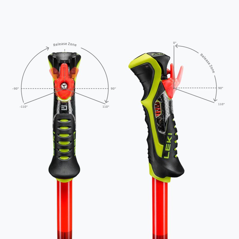 Skistöcke LEKI WCR Pro SL TR bright red/black/neon yellow 7