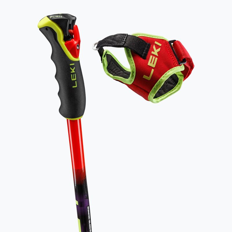 Skistöcke LEKI WCR Pro GS TR bright red/black/neon yellow 4