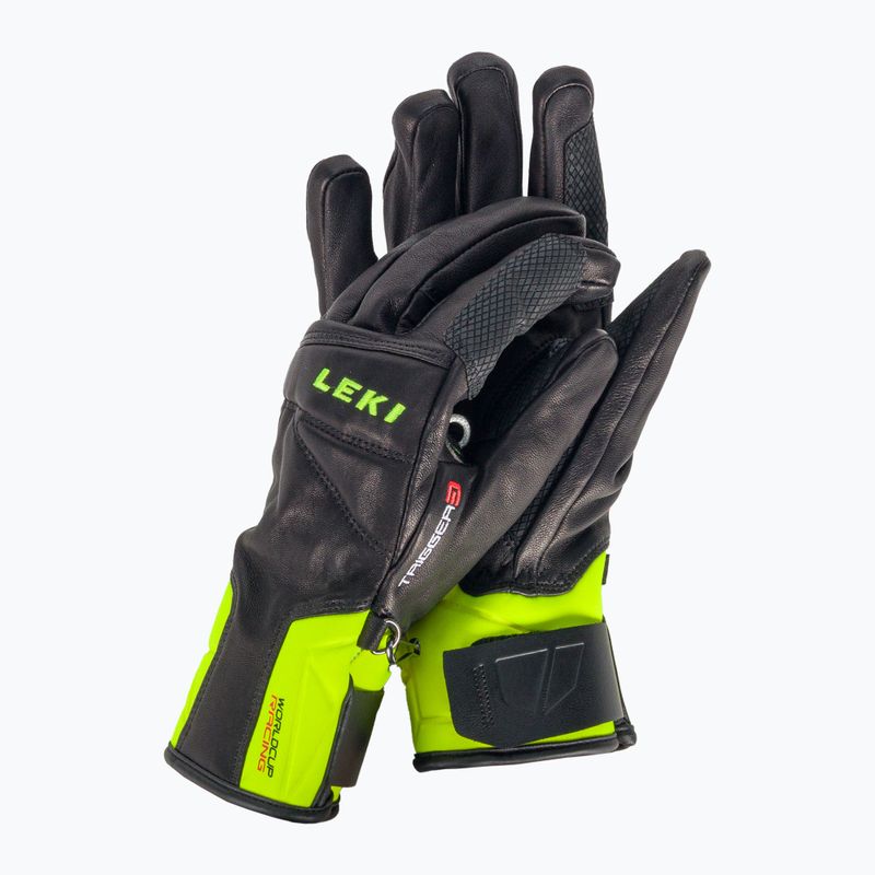 LEKI Worldcup Race Speed 3D Herren Skihandschuh schwarz-grün 650801301090