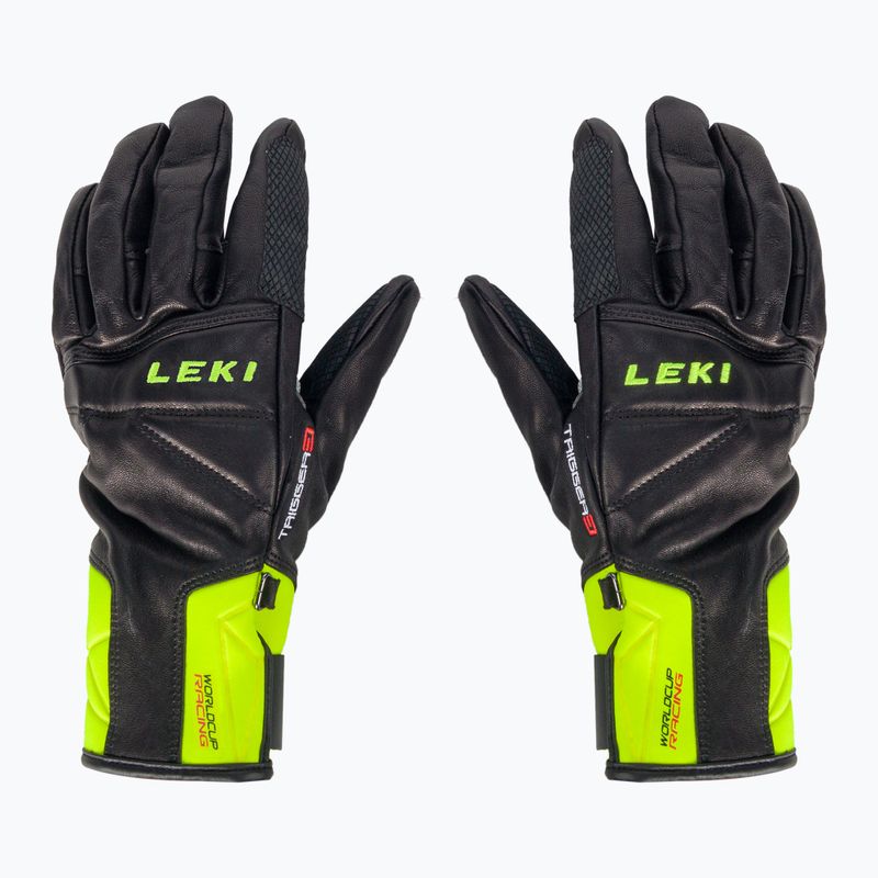 LEKI Worldcup Race Speed 3D Herren Skihandschuh schwarz-grün 650801301090 2