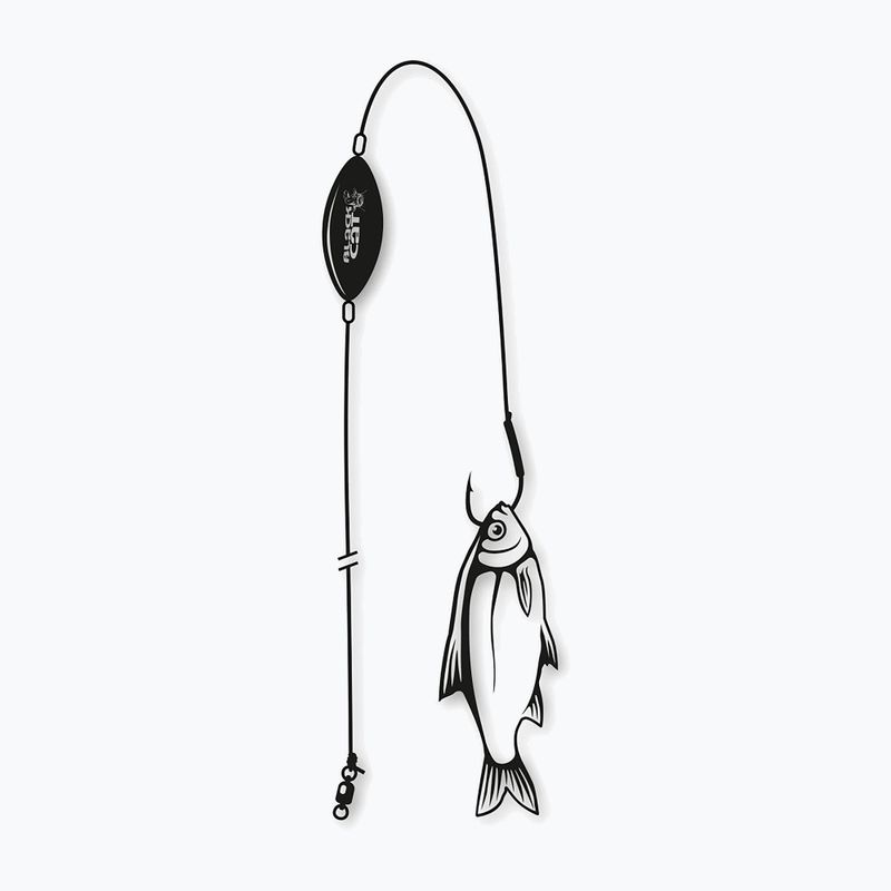 Black Cat Welsvorfach 4336119 Unterwasserschwimmer und Einzelhaken 1.20m 1pc braun 4336119 2