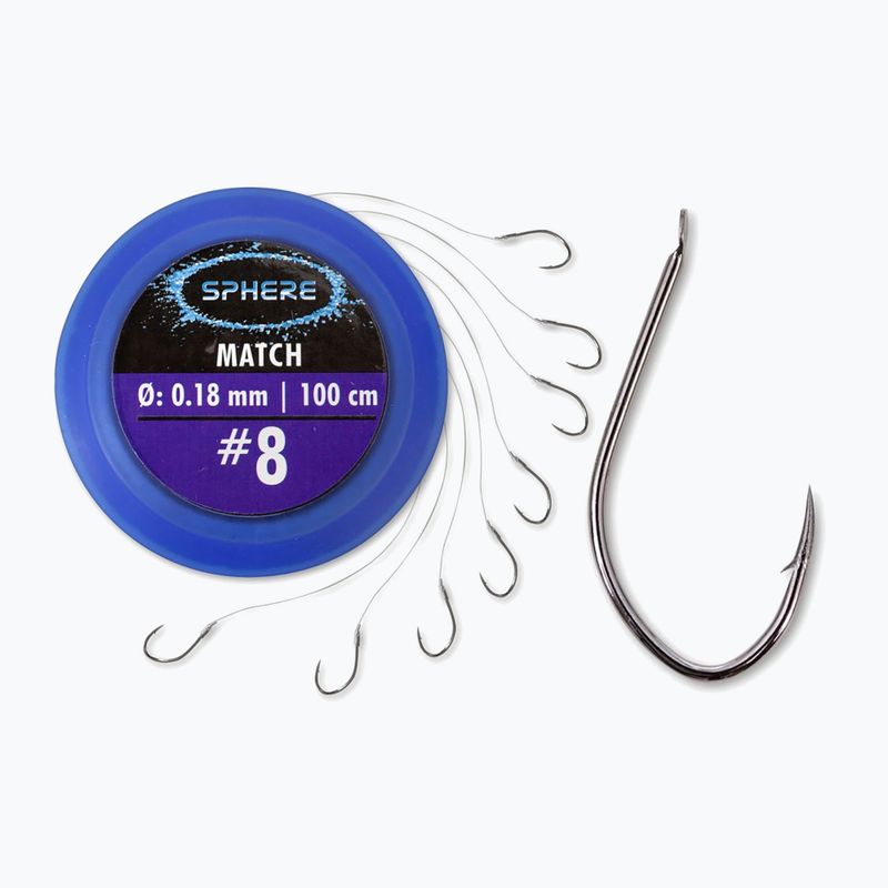 Browning Sphere Match Haken mit Vorfach 100cm silber 4782008