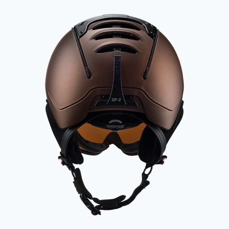 Skihelm CASCO SP-2 Carbonic Visor braun 07.3733 3
