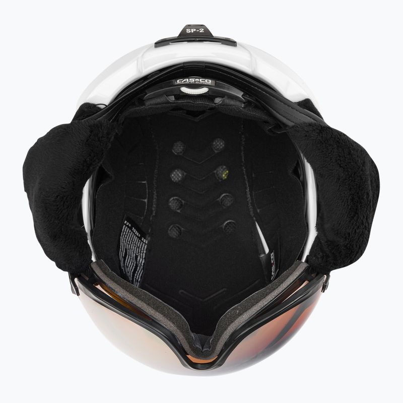 CASCO Skihelm SP-2 Carbonic Visor weiß 07.3737 5