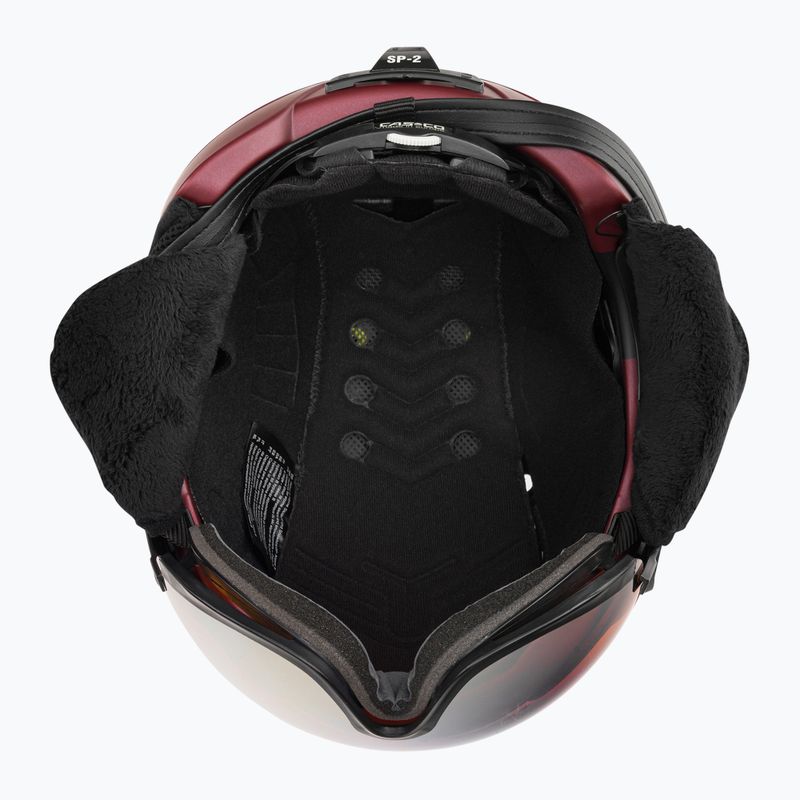 CASCO Skihelm SP-2 Carbonic Visier rot 07.3738 5
