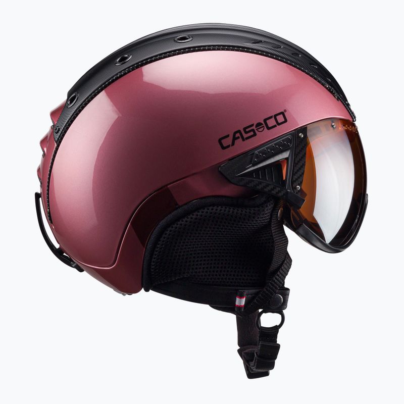 CASCO Skihelm SP-2 Carbonic Visier rosa 07.3736 3