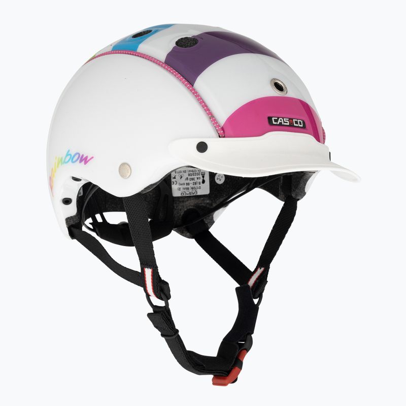 CASCO Mini 2 Regenbogen Fahrradhelm für Kinder