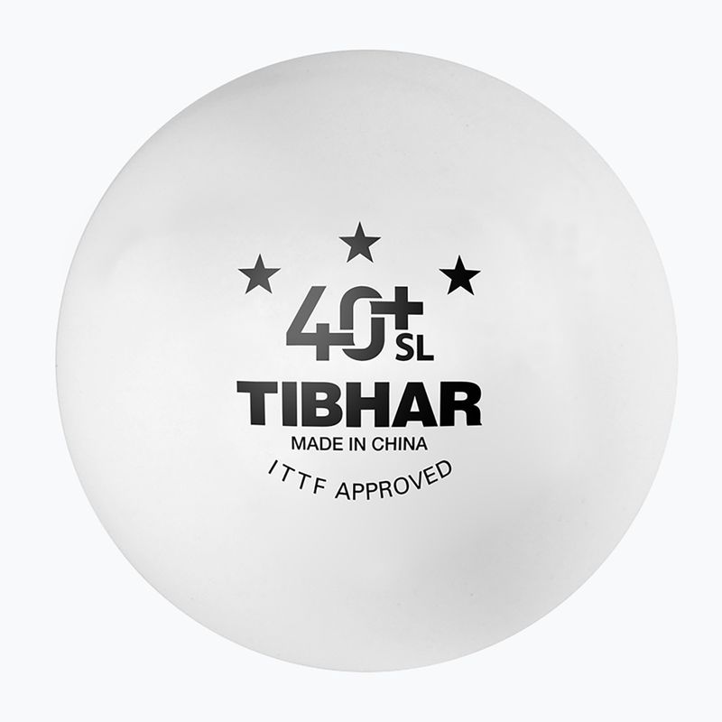 Tischtennisbälle Tibhar HHH 40+ SL 3 Stk. white 2