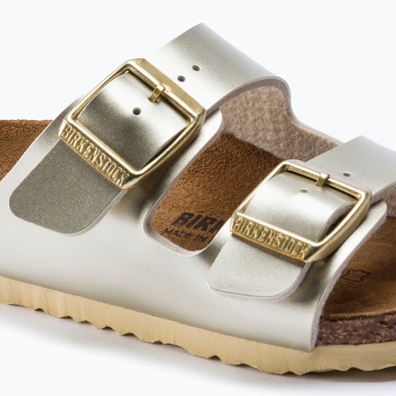 Klapki BIRKENSTOCK Arizona BF Narrow electric metallic gold 10