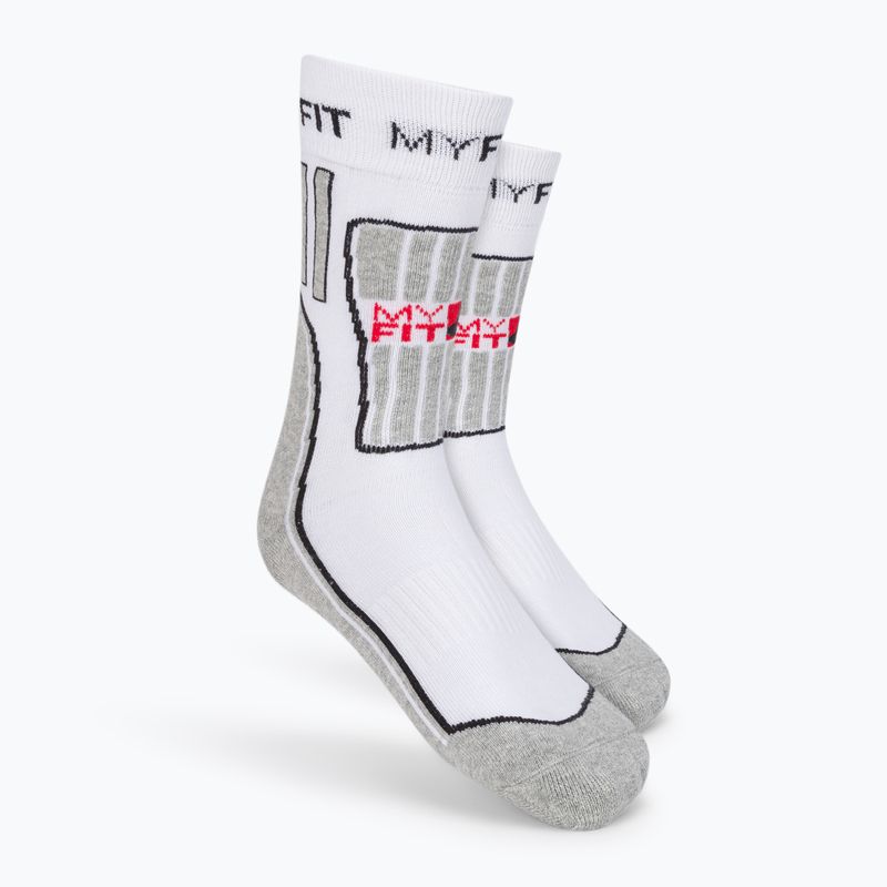 Powerslide MyFit Skatesocken weiß und grau 900988