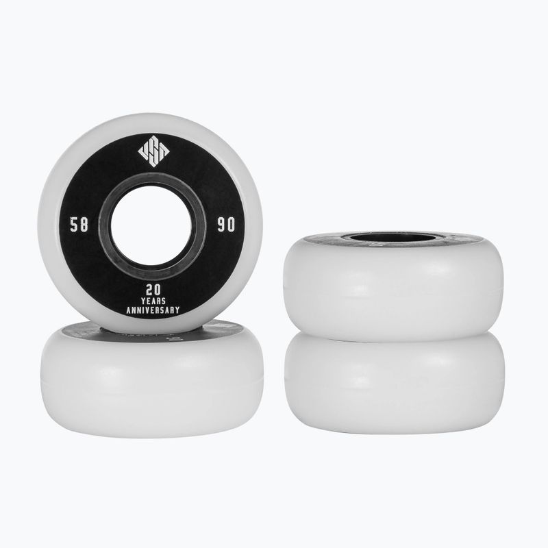USD TEAM 58mm/90A Rollerblade Räder 4 Stück weiß 700481 3