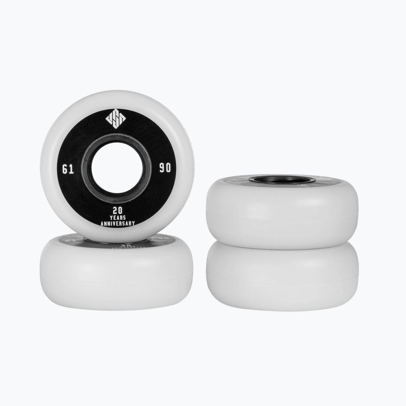 USD TEAM 61mm/90A Rollerblade Räder 4 Stück weiß 700482 3