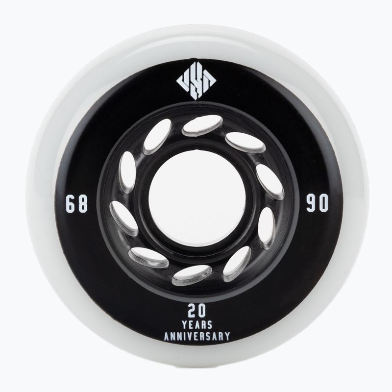 USD Team 68 4er-Pack weiß/schwarze Rollerblade-Räder 700484 2