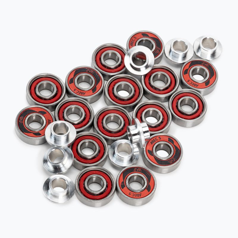 Powerslide PS One Spacer/Bearings Rollerblade-Räder 8 Stk. 90mm/82A weiß 905304 3