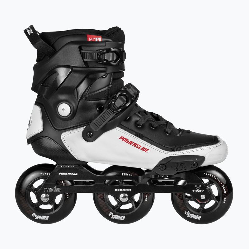 Inline-Skates Powerslide Tau 90 black/white 2