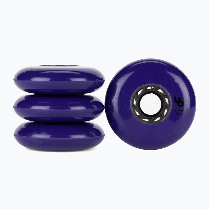 UNDERCOVER WHEELS Team Bullet Radius 80mm/86A rollerblade Räder 4 Stück lila 406187