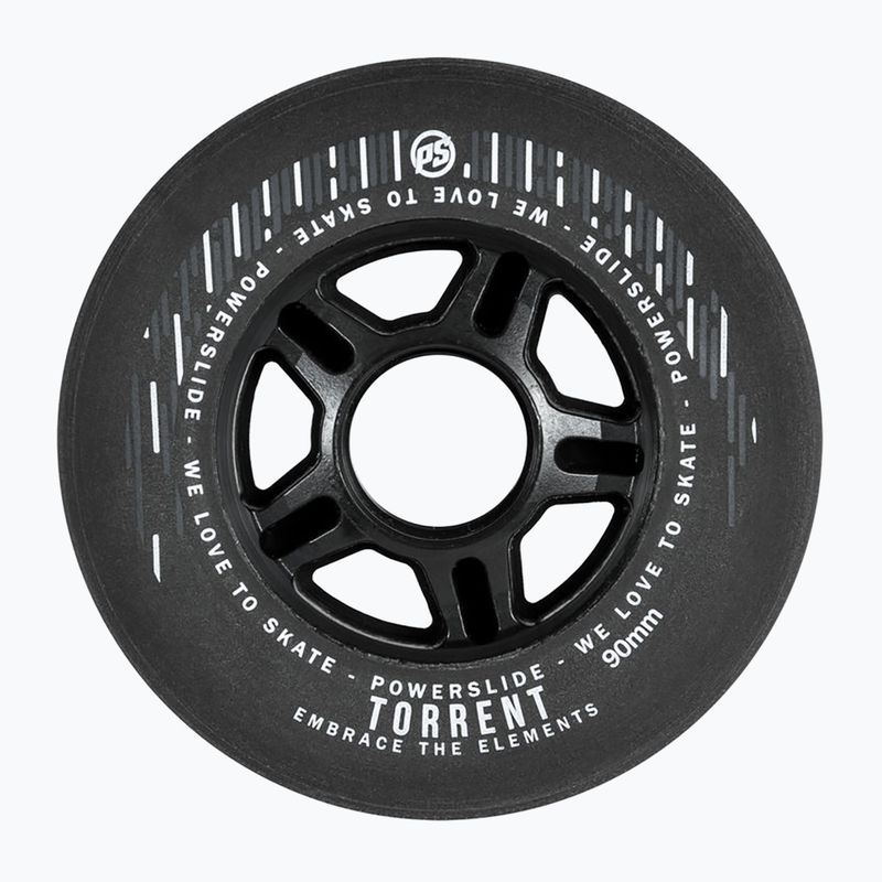 Powerslide Torrent Rain 4er-Pack Rollerblade-Räder schwarz 905364