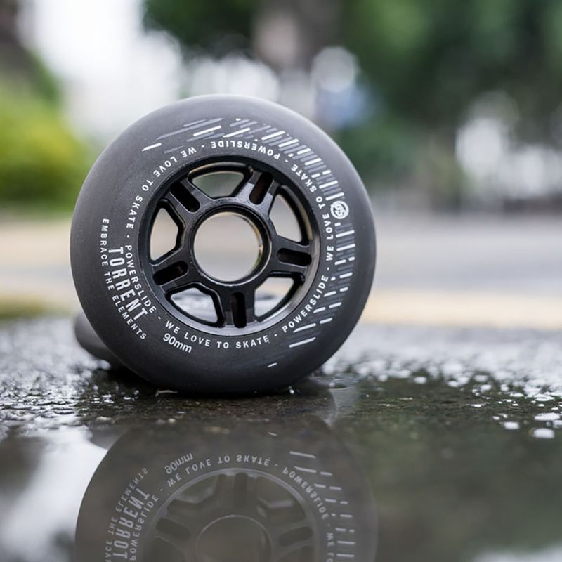Powerslide Torrent Rain 4er-Pack Rollerblade-Räder schwarz 905364 2