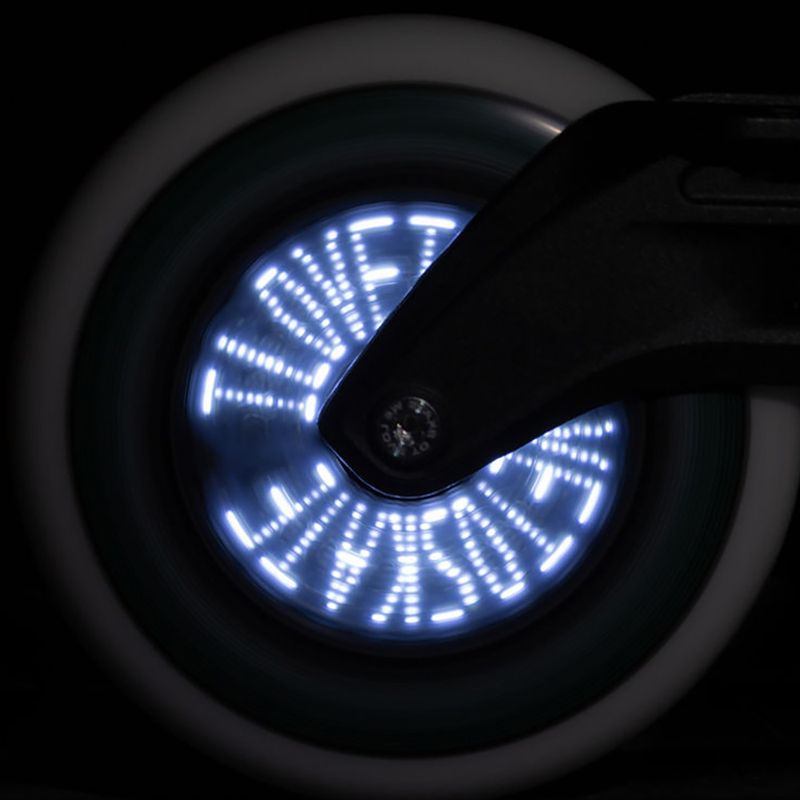 Powerslide Graphix LED Wheel 100 Links weiß 905345 Rollerblade Räder 3