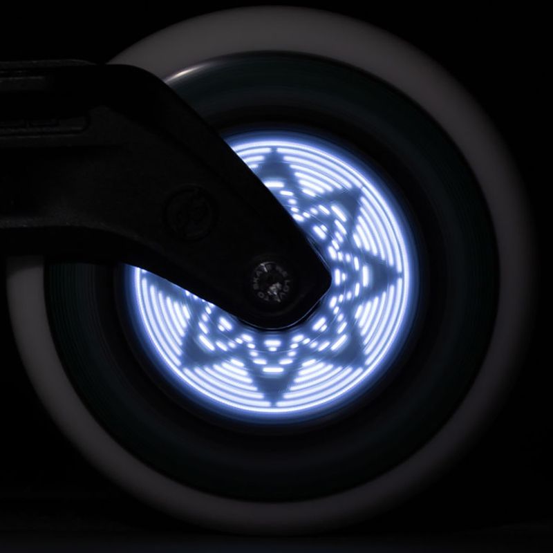 Powerslide Graphix LED Wheel 100 Links weiß 905345 Rollerblade Räder 4