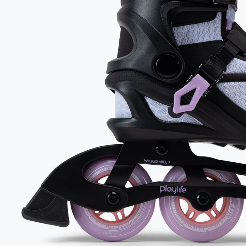Playlife Lancer 84 Damen Rollerskates schwarz und lila 880274 8