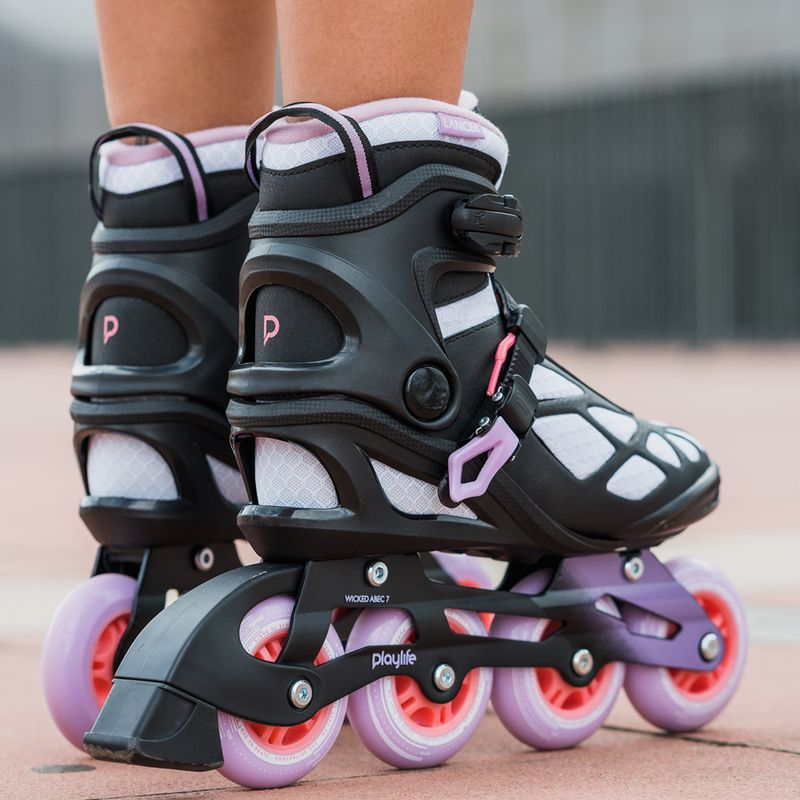 Playlife Lancer 84 Damen Rollerskates schwarz und lila 880274 2
