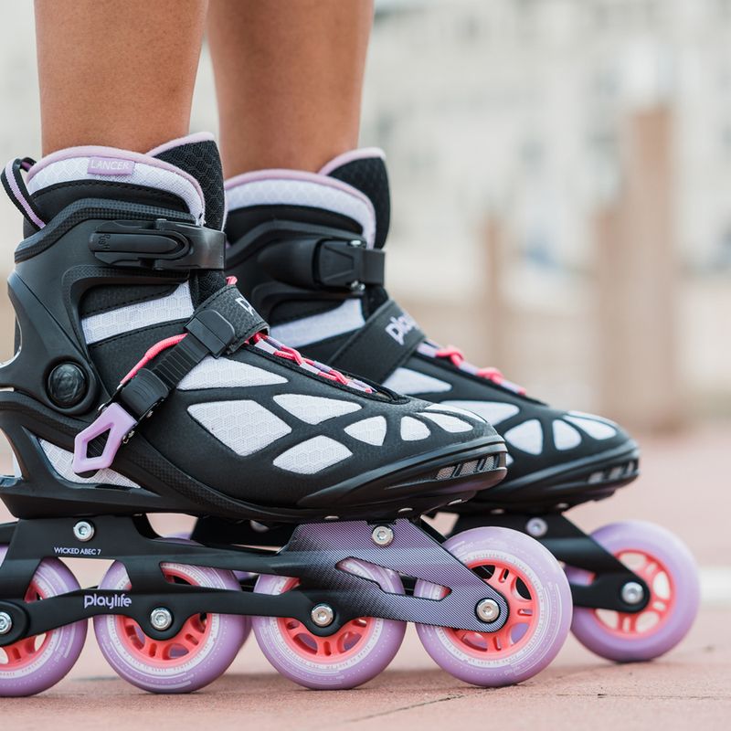Playlife Lancer 84 Damen Rollerskates schwarz und lila 880274 9