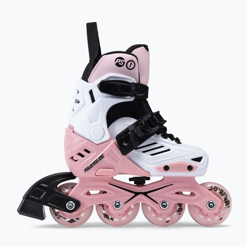 Powerslide Khaan Junior LTD Kinder Rollschuhe weiß und rosa 940672 2