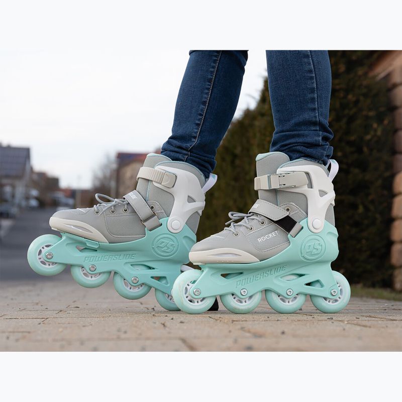 Inliner Kinder Powerslide Rocket grey/teal 18