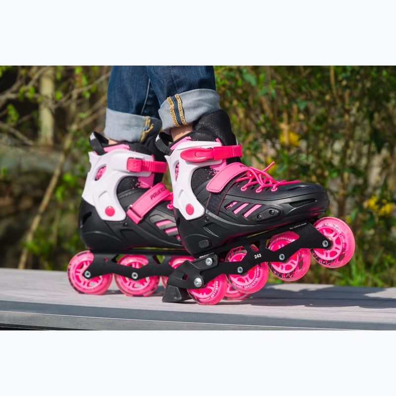 Powerslide Khaan SQD Jr Kinder Rollschuhe rosa 5