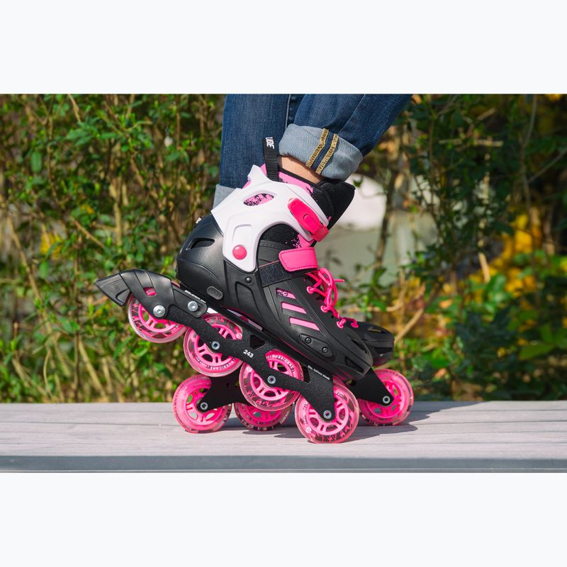 Powerslide Khaan SQD Jr Kinder Rollschuhe rosa 6